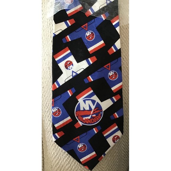 Men's New York Islanders Silk Tie New - Picture 1 of 4